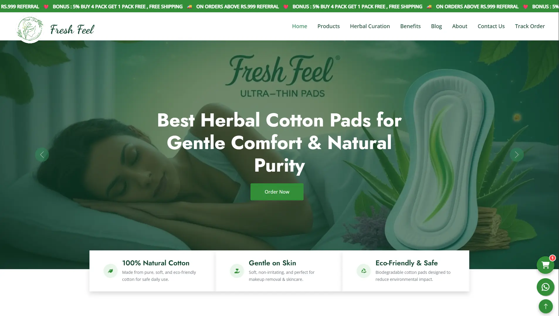 Fresh Feel Cotton Pads
